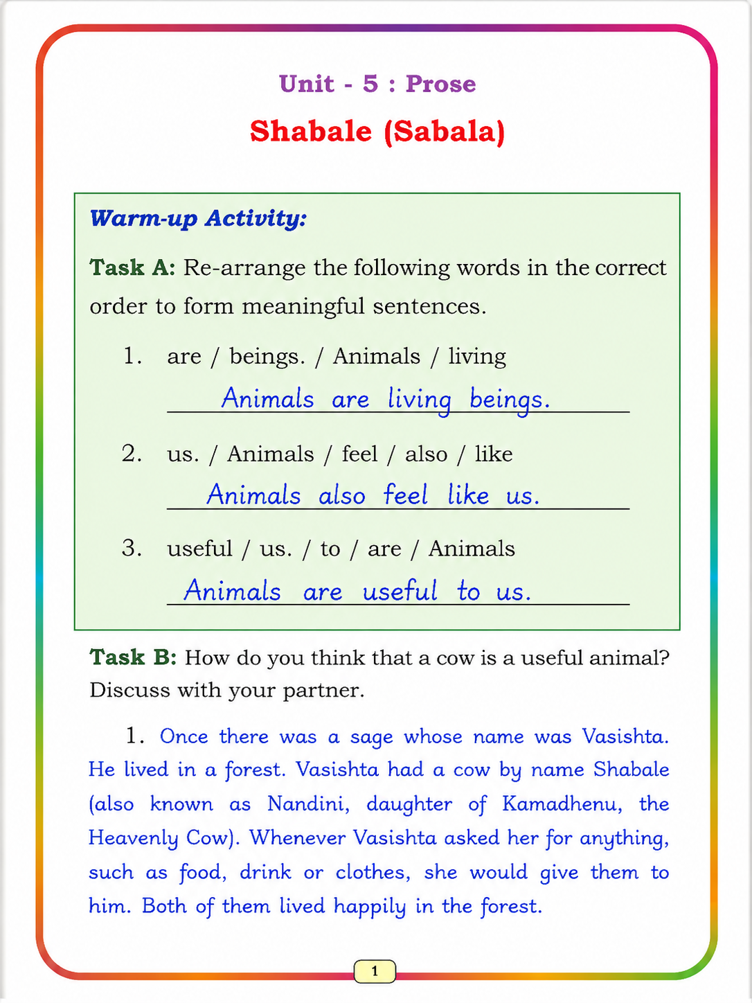 Question Answer Page 1